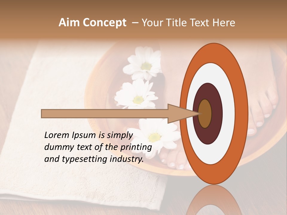 Relaxing Bath For Feet - Beauty Treatment PowerPoint Template