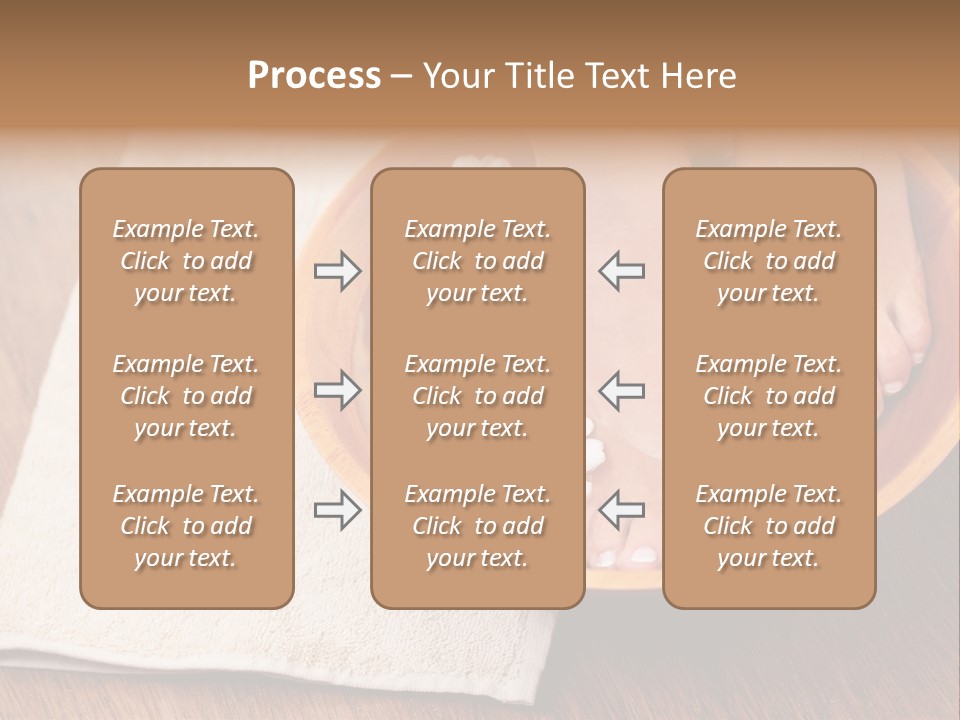 Relaxing Bath For Feet - Beauty Treatment PowerPoint Template
