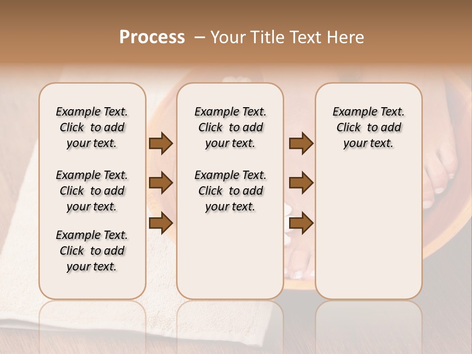 Relaxing Bath For Feet - Beauty Treatment PowerPoint Template