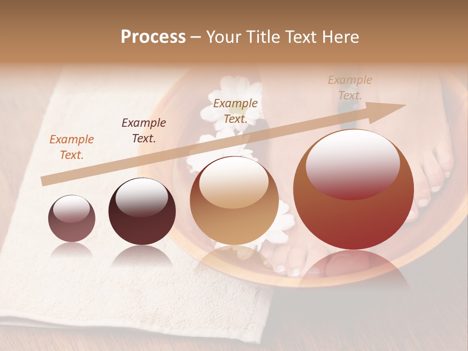 Relaxing Bath For Feet - Beauty Treatment PowerPoint Template