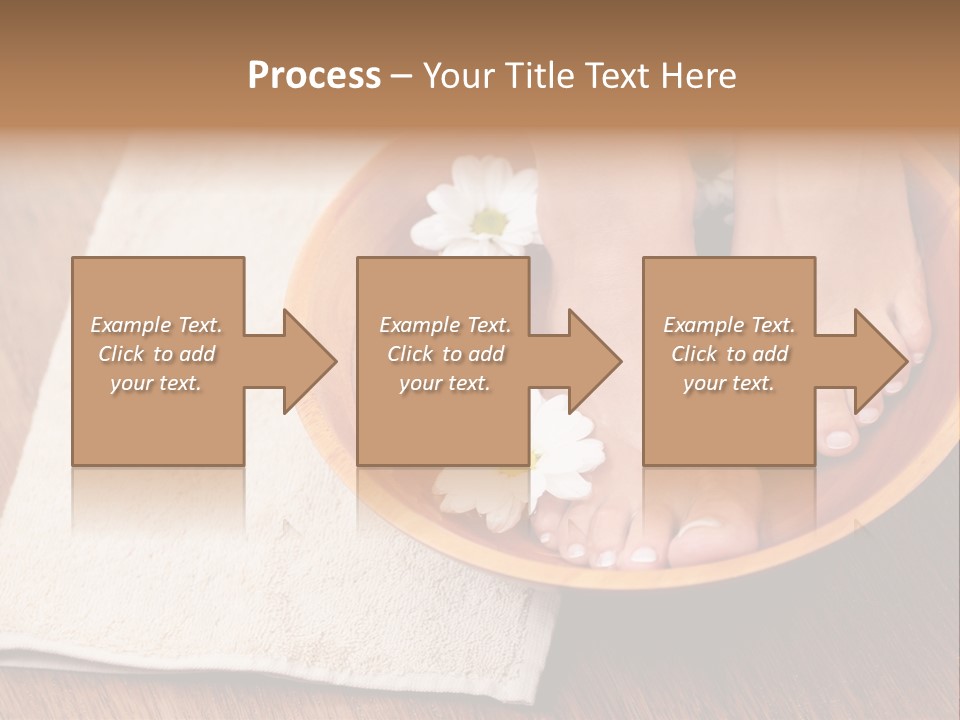 Relaxing Bath For Feet - Beauty Treatment PowerPoint Template