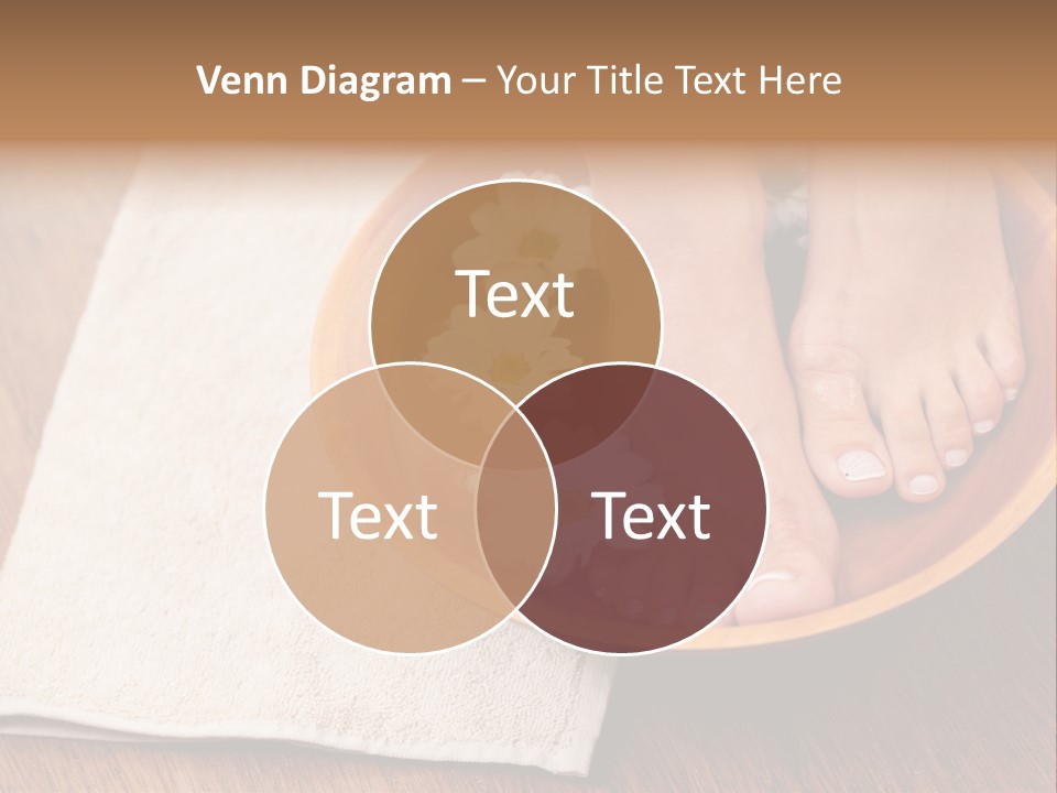 Relaxing Bath For Feet - Beauty Treatment PowerPoint Template
