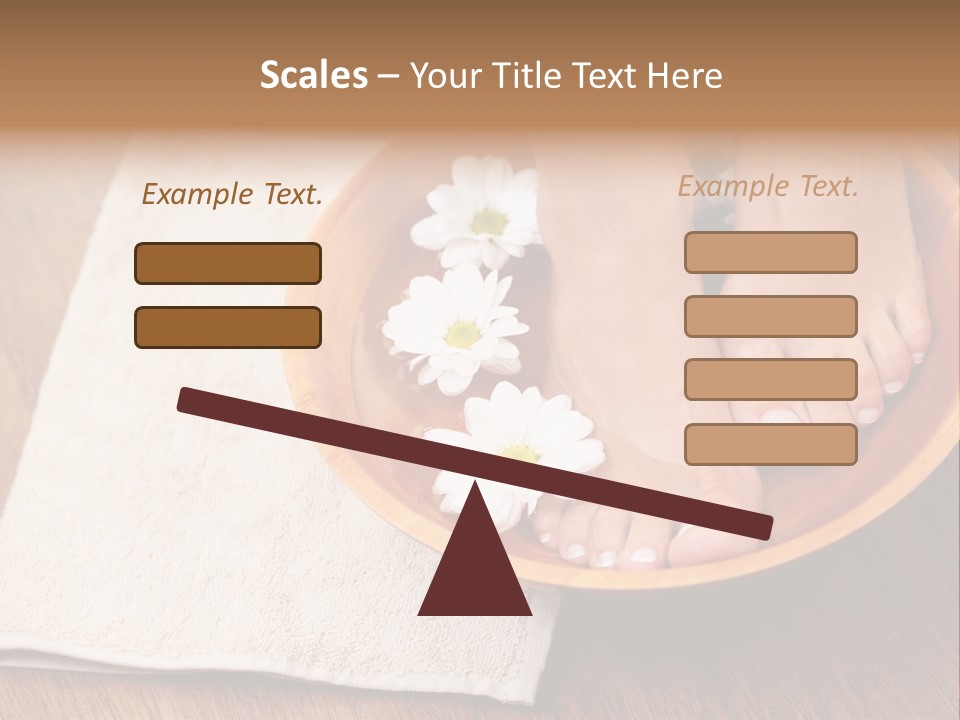 Relaxing Bath For Feet - Beauty Treatment PowerPoint Template
