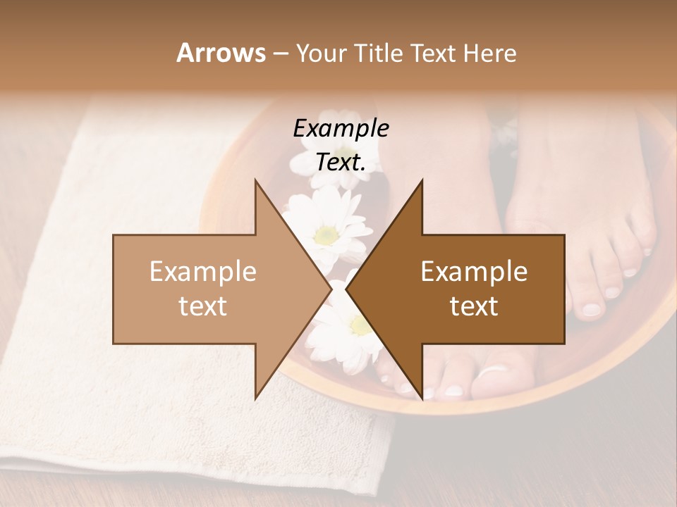 Relaxing Bath For Feet - Beauty Treatment PowerPoint Template