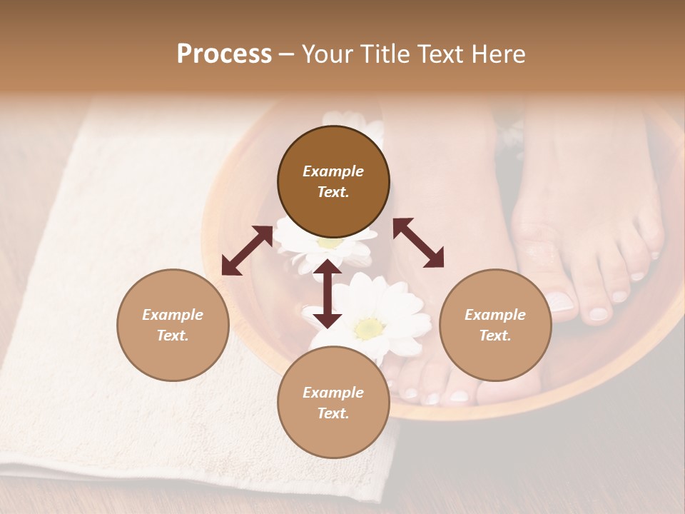 Relaxing Bath For Feet - Beauty Treatment PowerPoint Template