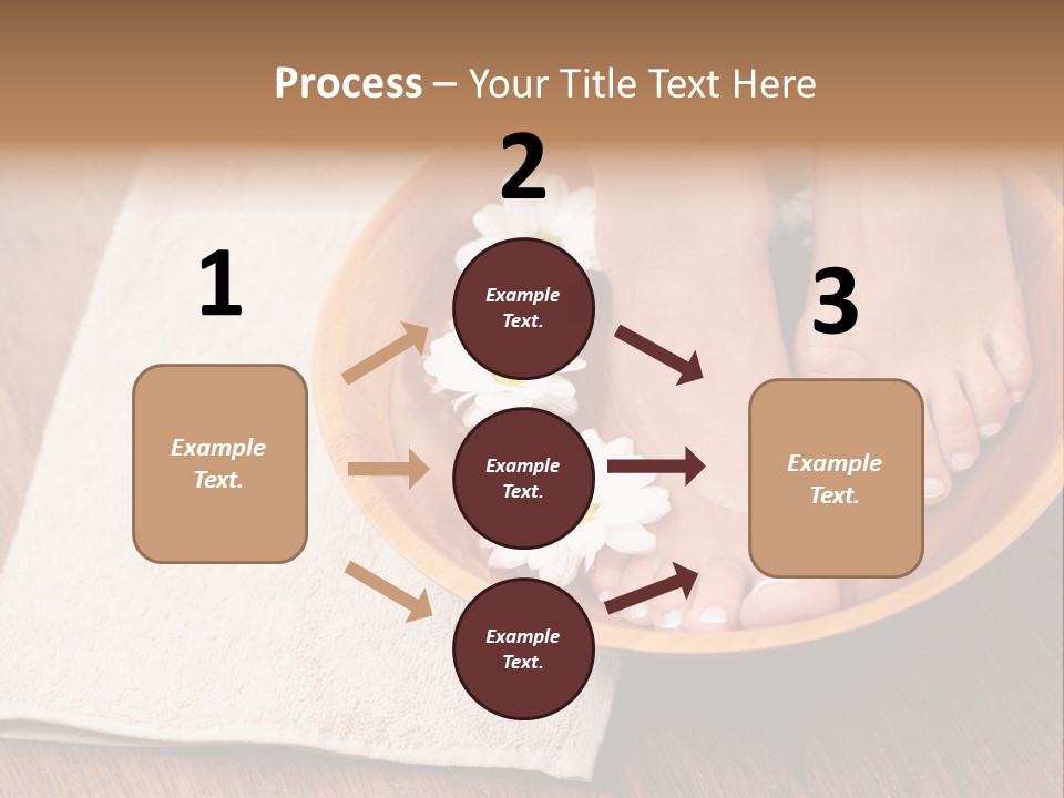 Relaxing Bath For Feet - Beauty Treatment PowerPoint Template