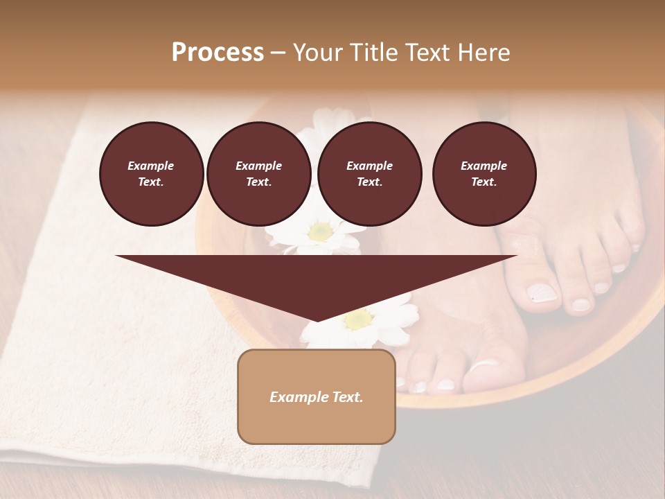 Relaxing Bath For Feet - Beauty Treatment PowerPoint Template