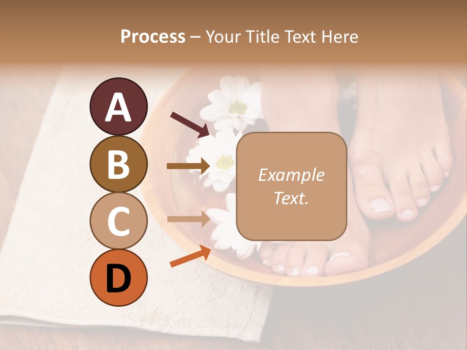 Relaxing Bath For Feet - Beauty Treatment PowerPoint Template
