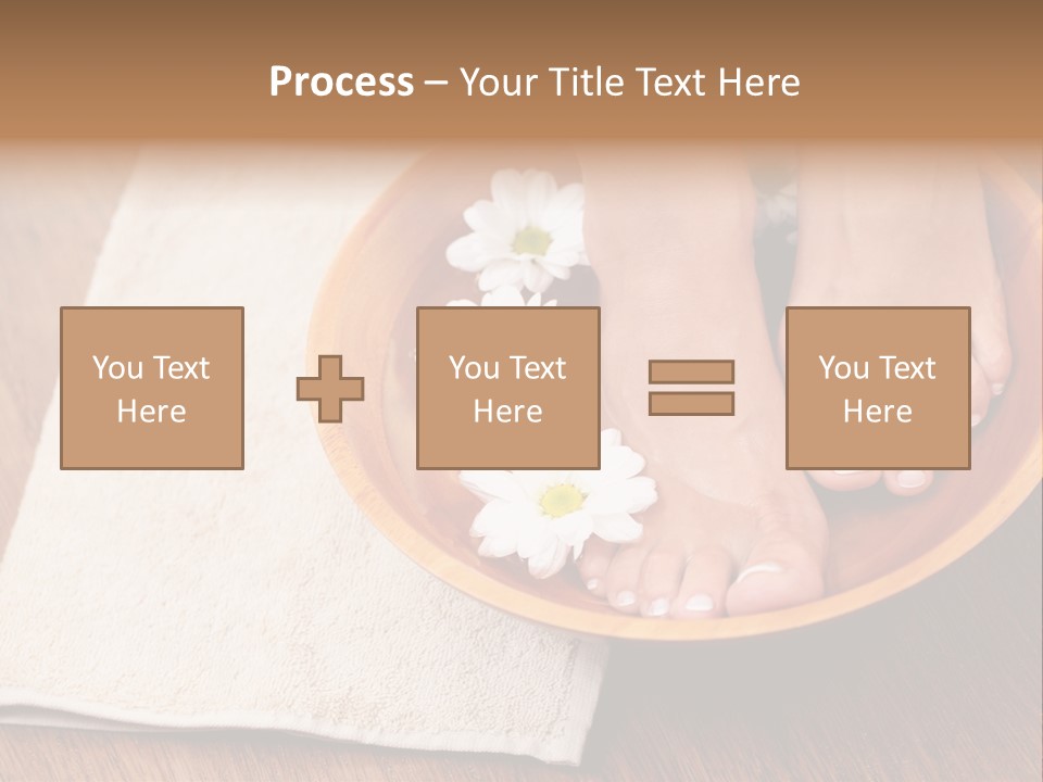 Relaxing Bath For Feet - Beauty Treatment PowerPoint Template
