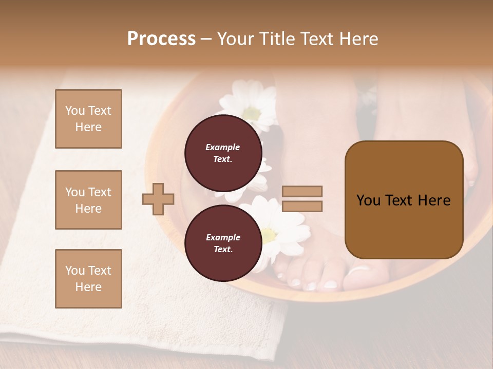 Relaxing Bath For Feet - Beauty Treatment PowerPoint Template