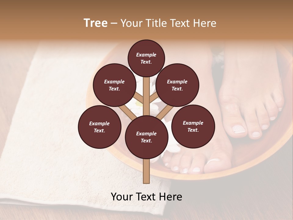 Relaxing Bath For Feet - Beauty Treatment PowerPoint Template