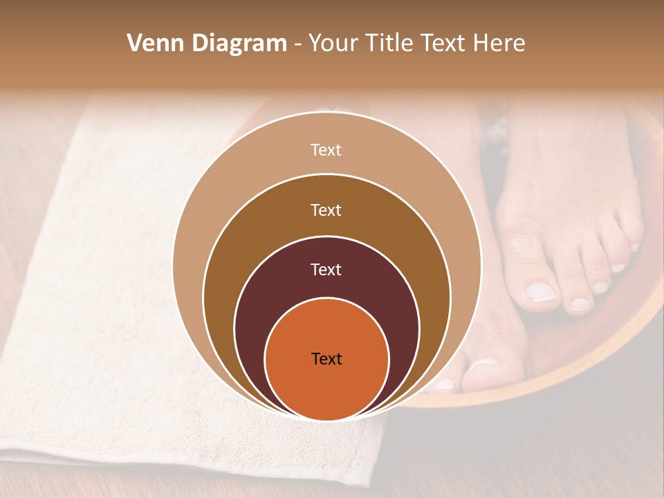 Relaxing Bath For Feet - Beauty Treatment PowerPoint Template