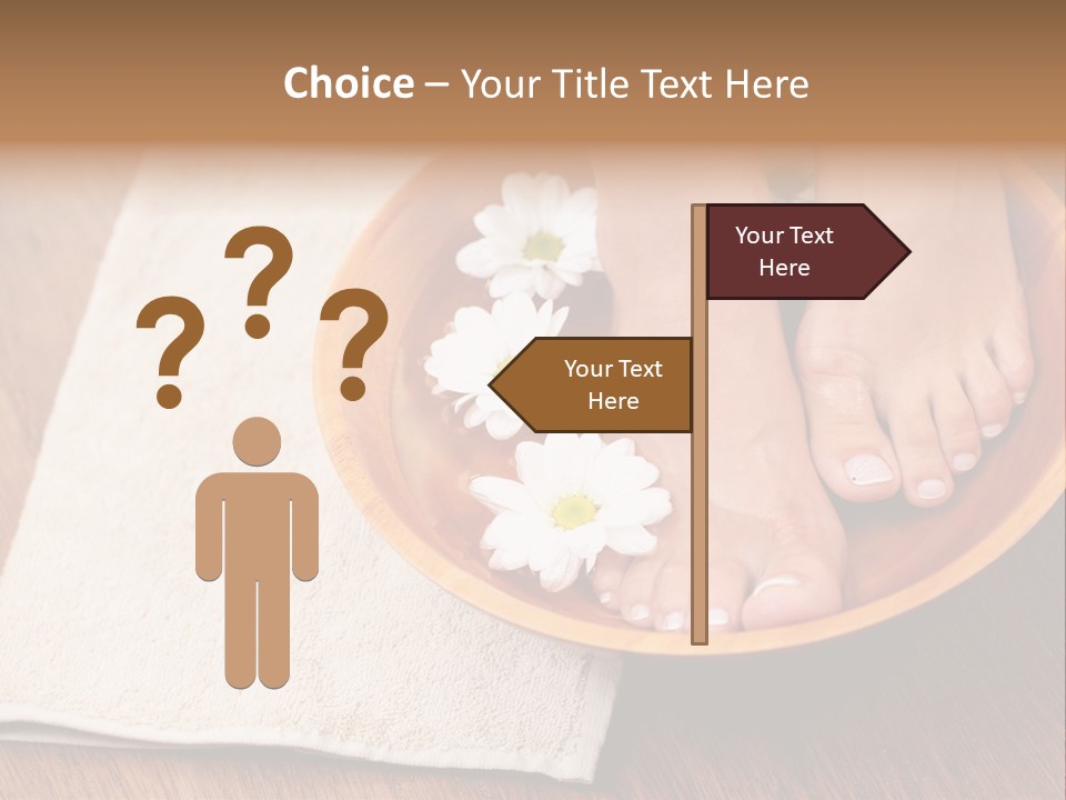 Relaxing Bath For Feet - Beauty Treatment PowerPoint Template