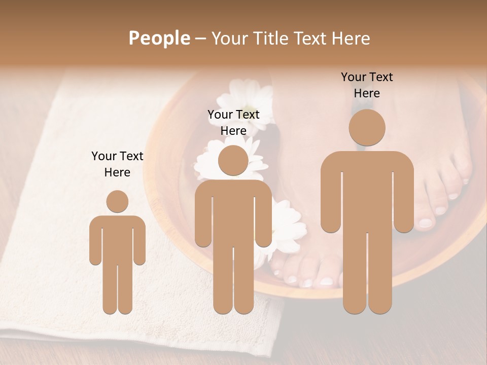 Relaxing Bath For Feet - Beauty Treatment PowerPoint Template