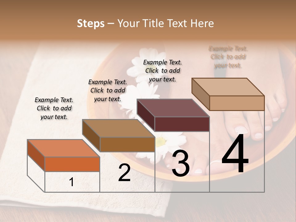 Relaxing Bath For Feet - Beauty Treatment PowerPoint Template