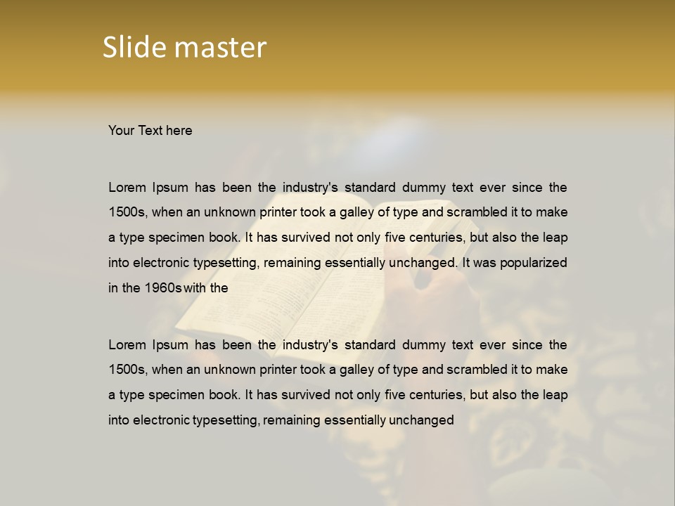 Reading The Bible PowerPoint Template