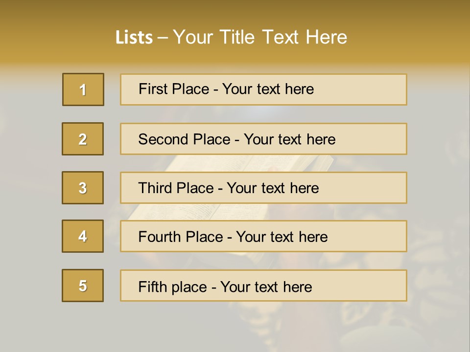 Reading The Bible PowerPoint Template