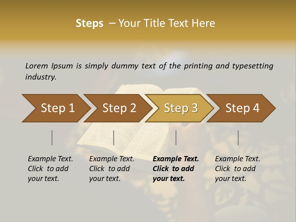 Reading The Bible PowerPoint Template