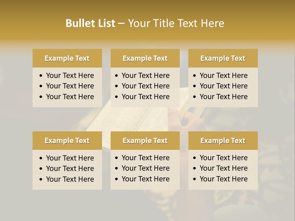 Reading The Bible PowerPoint Template