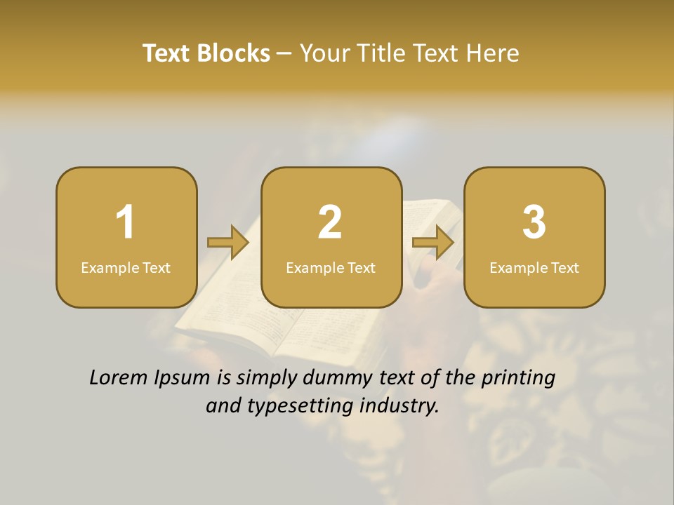 Reading The Bible PowerPoint Template