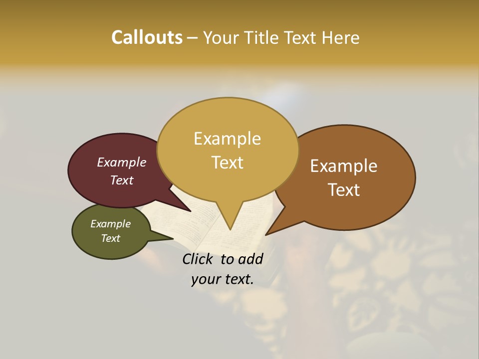 Reading The Bible PowerPoint Template