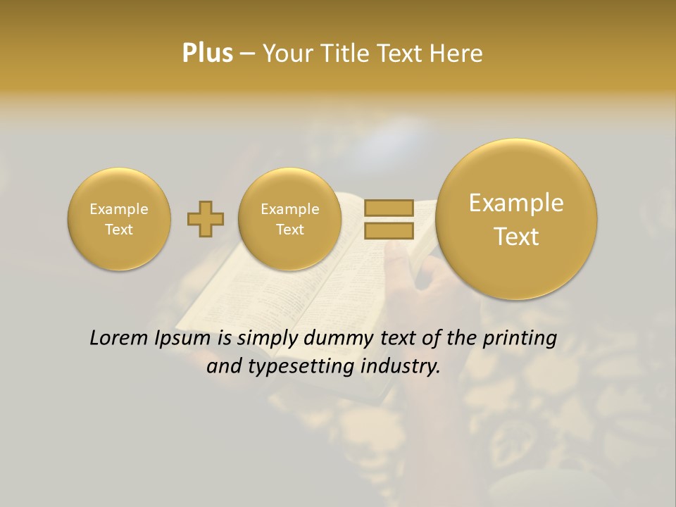 Reading The Bible PowerPoint Template