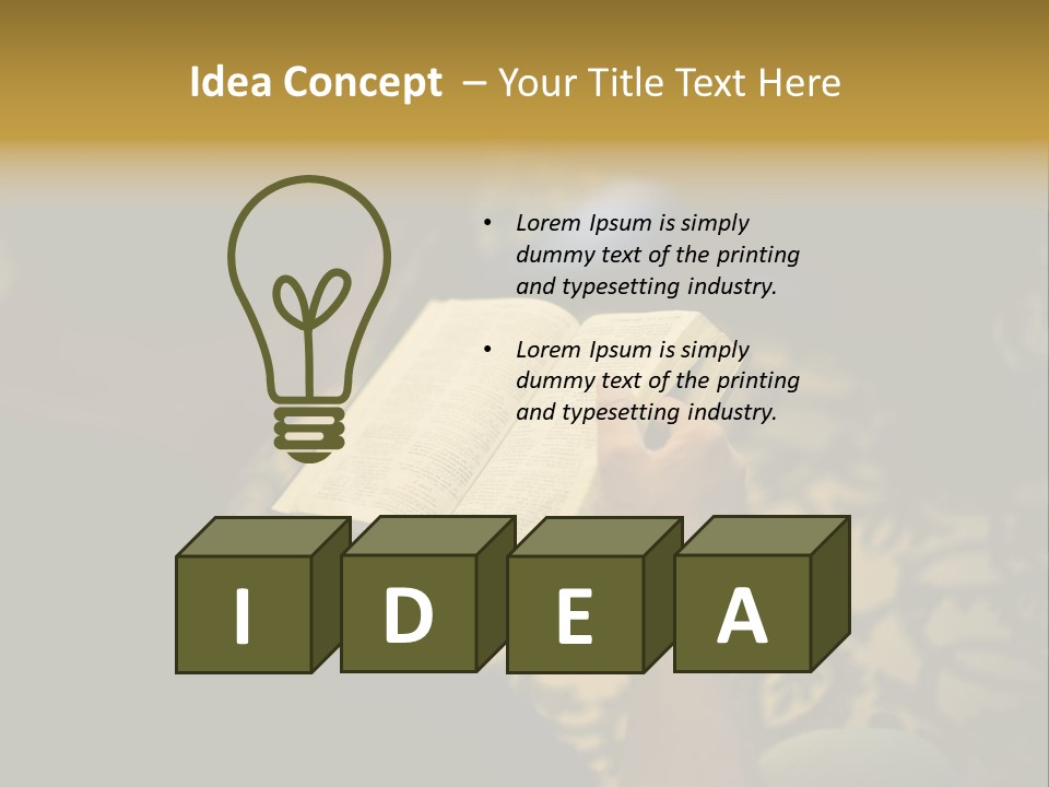 Reading The Bible PowerPoint Template