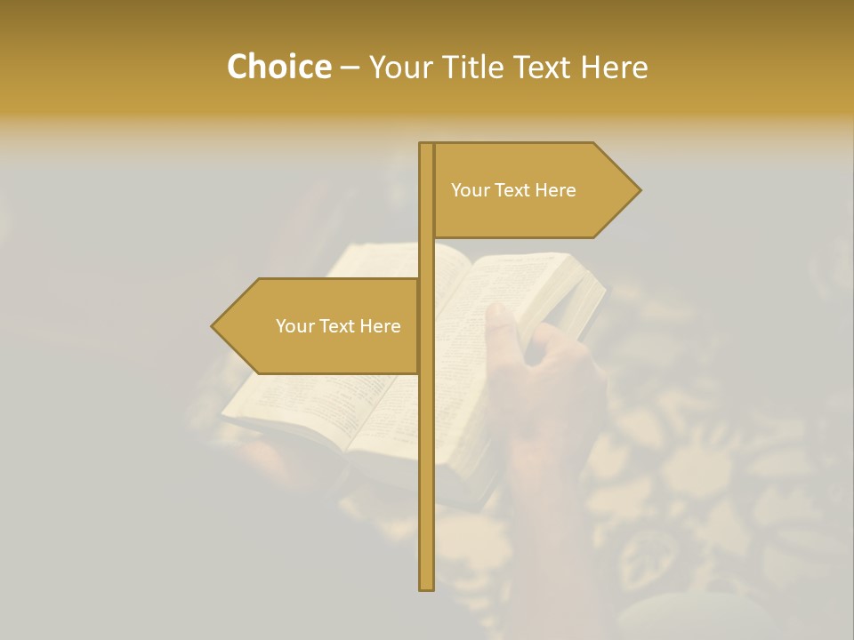 Reading The Bible PowerPoint Template