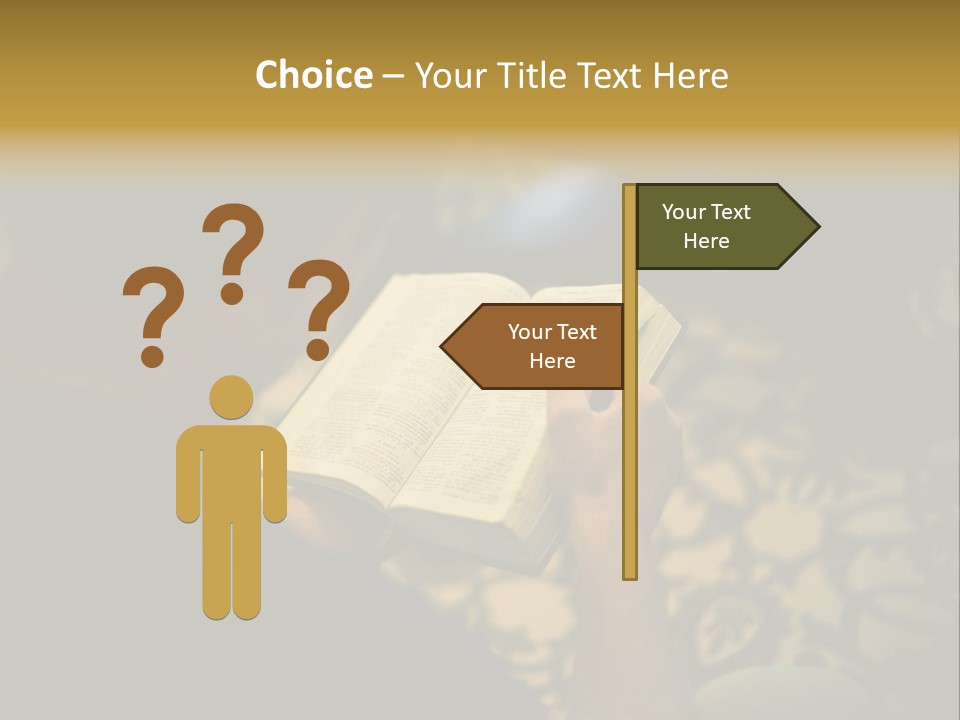 Reading The Bible PowerPoint Template