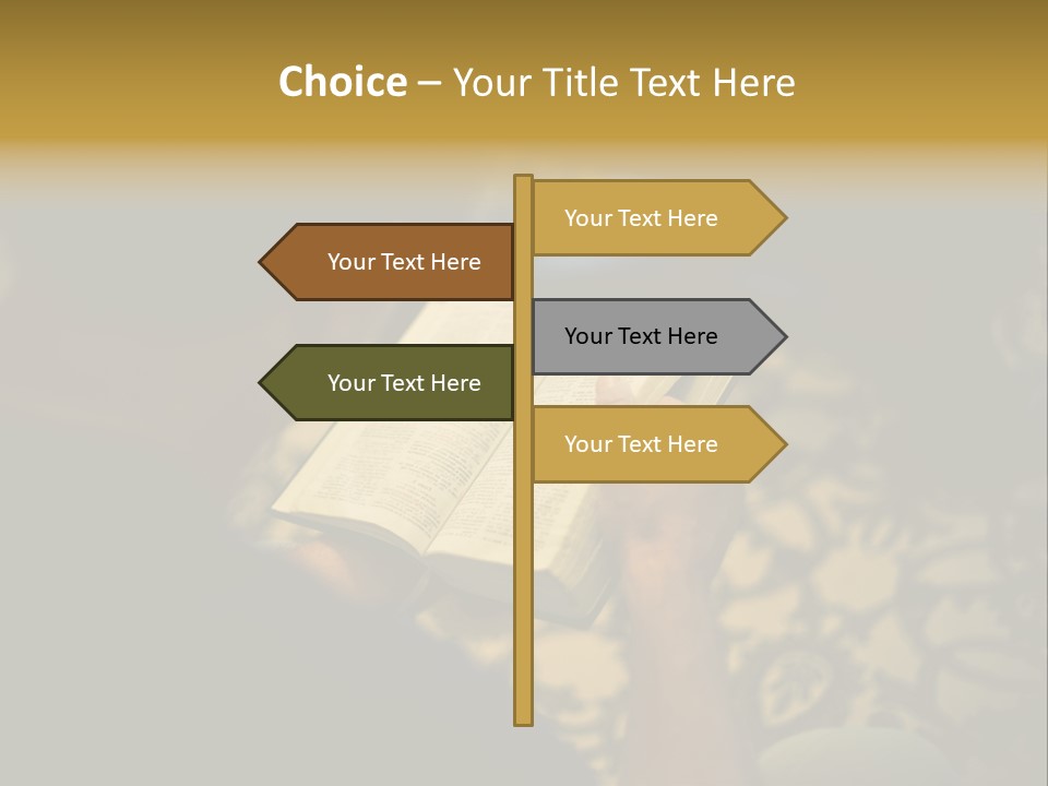 Reading The Bible PowerPoint Template
