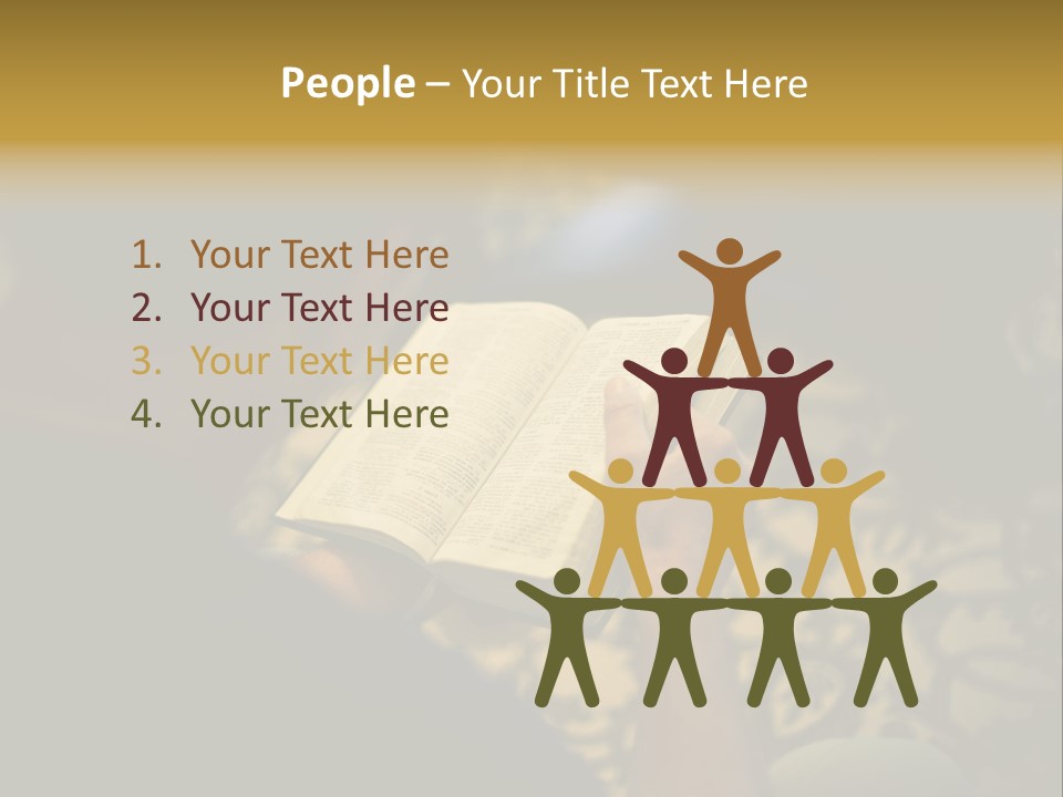 Reading The Bible PowerPoint Template