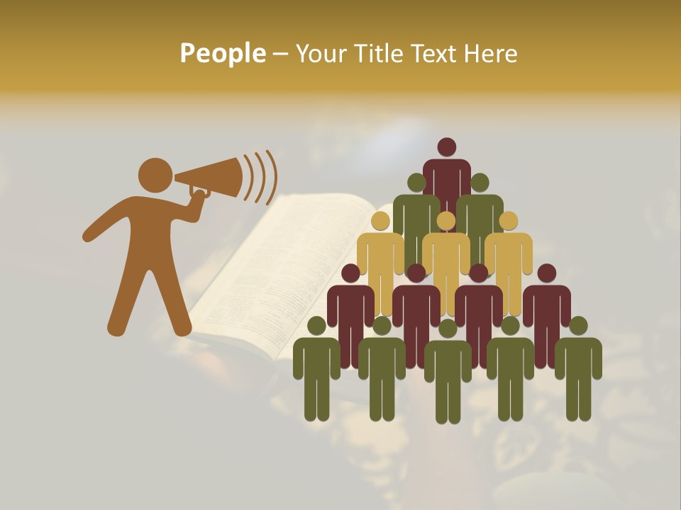 Reading The Bible PowerPoint Template