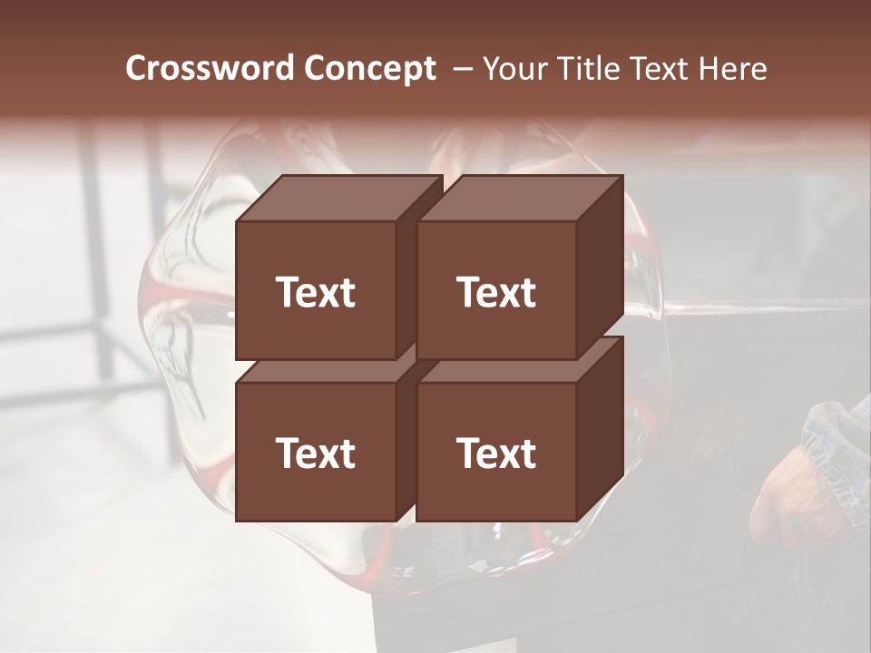 Glass Blower Forming A Piece Of Decorative Glass. (Murano, Italy) PowerPoint Template