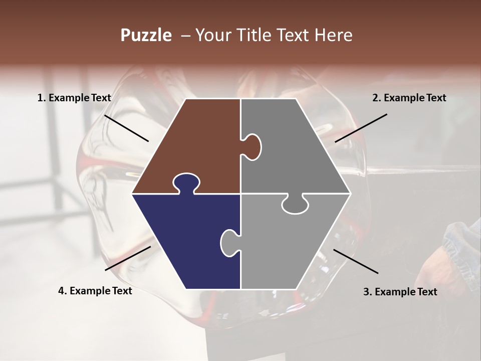 Glass Blower Forming A Piece Of Decorative Glass. (Murano, Italy) PowerPoint Template