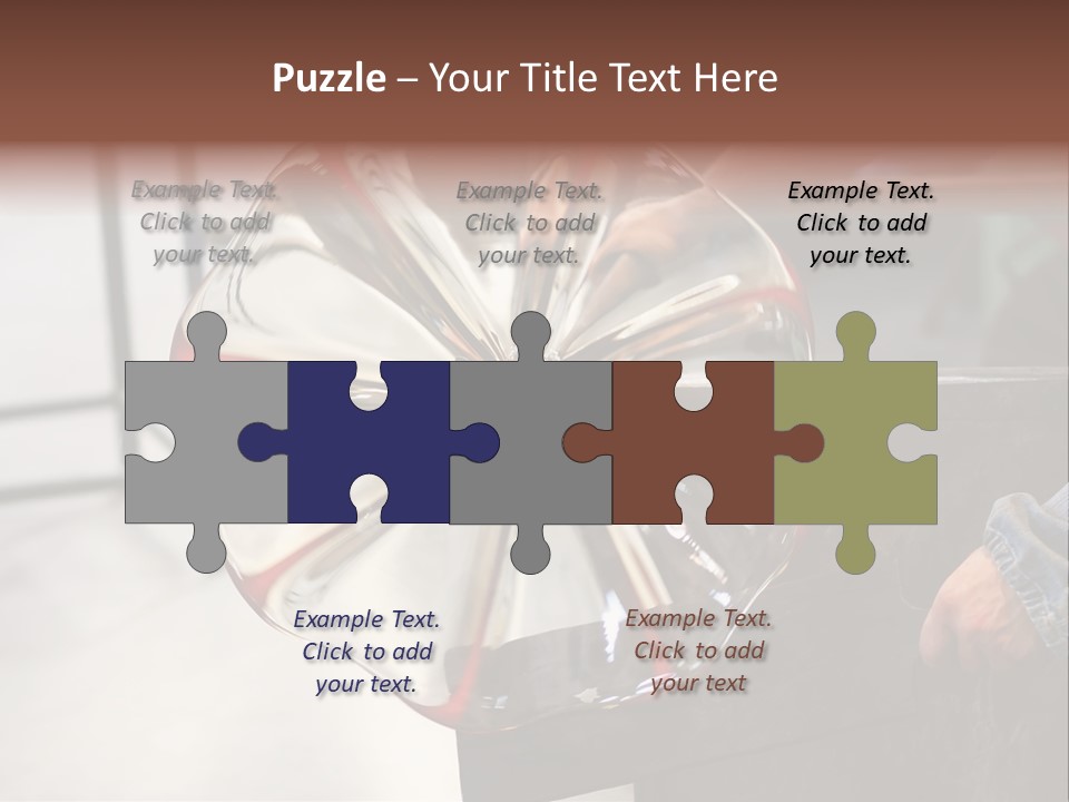 Glass Blower Forming A Piece Of Decorative Glass. (Murano, Italy) PowerPoint Template