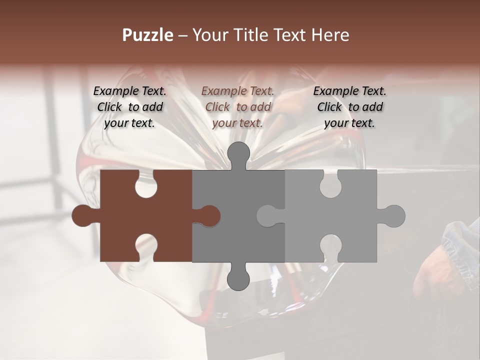 Glass Blower Forming A Piece Of Decorative Glass. (Murano, Italy) PowerPoint Template