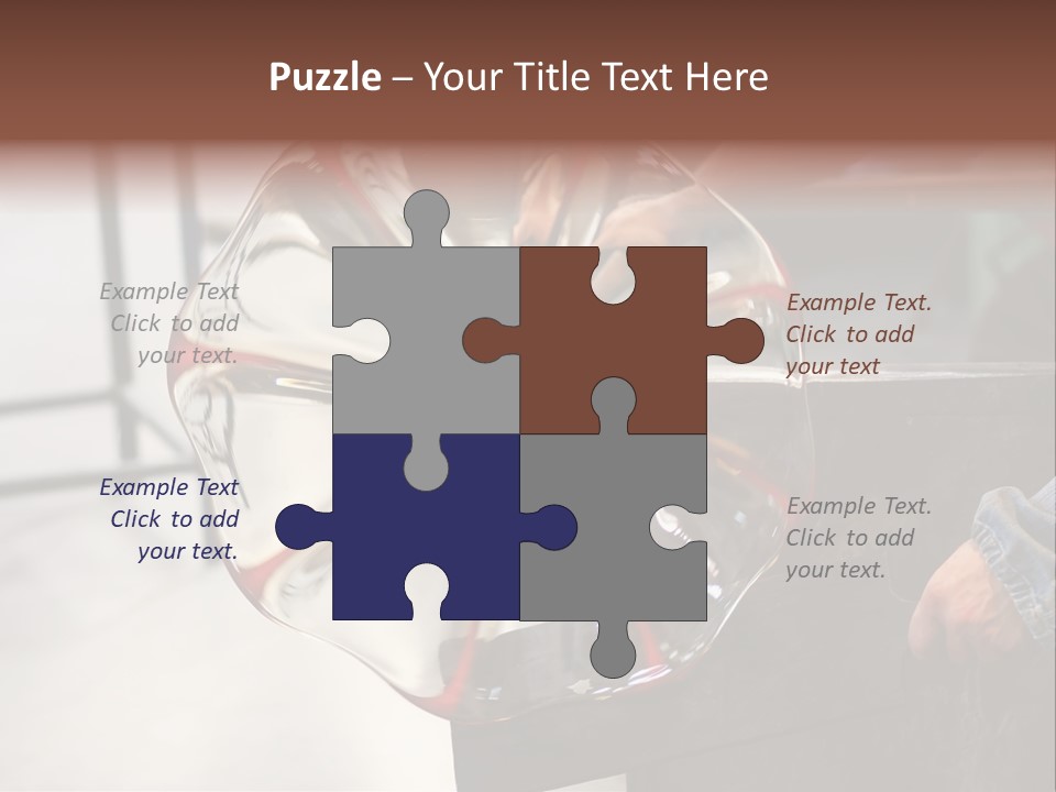 Glass Blower Forming A Piece Of Decorative Glass. (Murano, Italy) PowerPoint Template