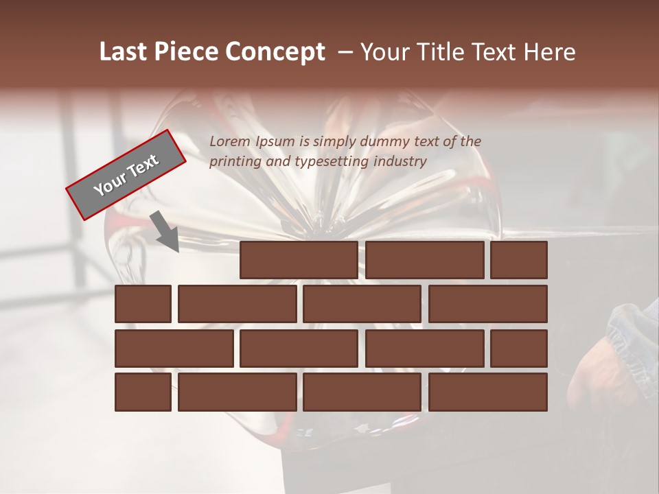 Glass Blower Forming A Piece Of Decorative Glass. (Murano, Italy) PowerPoint Template