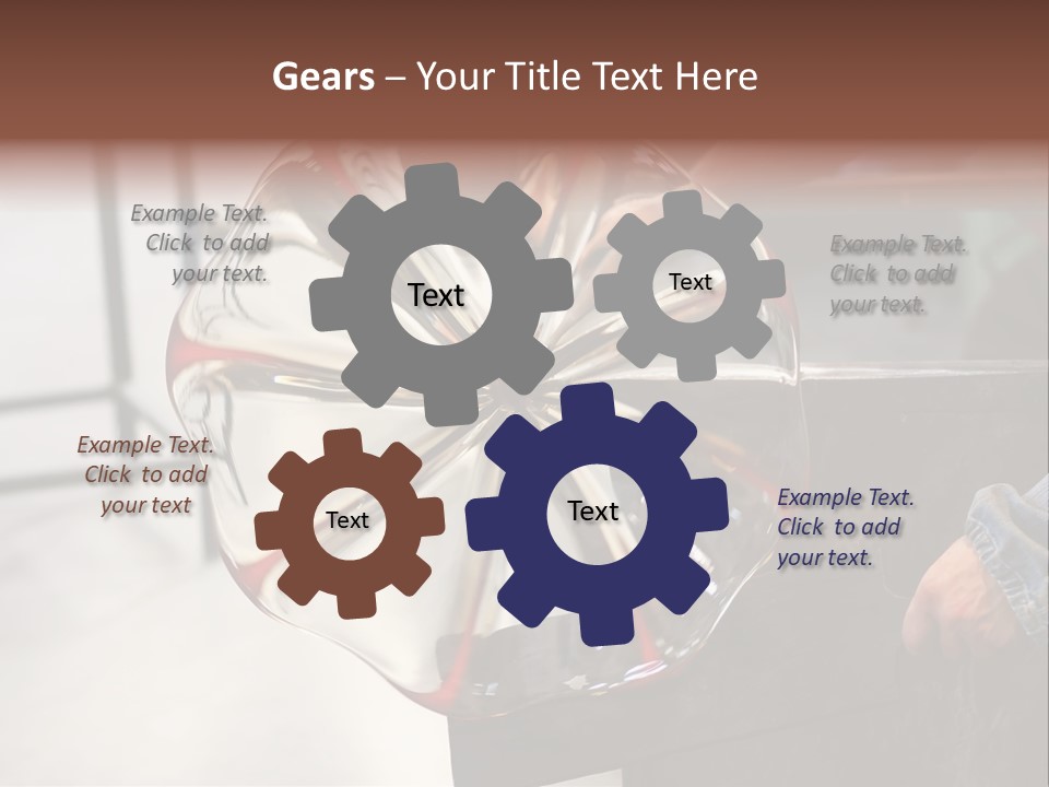 Glass Blower Forming A Piece Of Decorative Glass. (Murano, Italy) PowerPoint Template