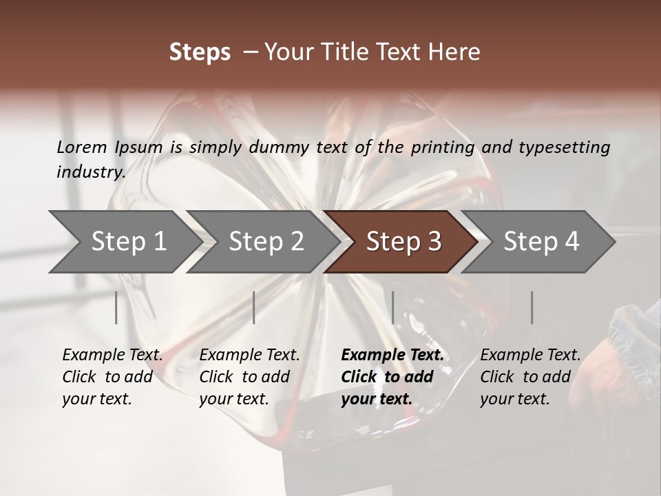 Glass Blower Forming A Piece Of Decorative Glass. (Murano, Italy) PowerPoint Template