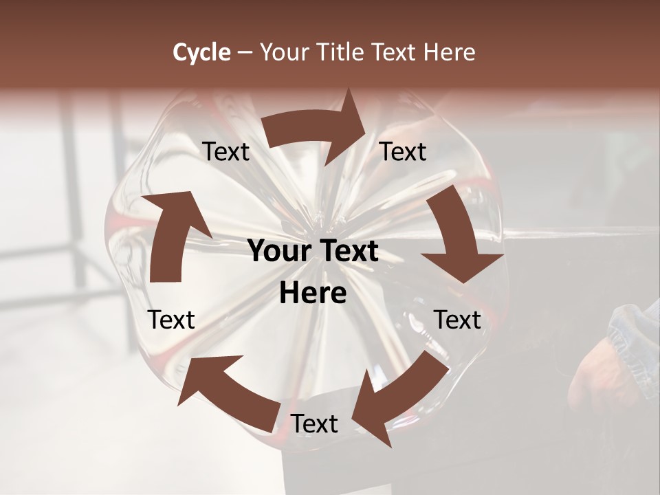 Glass Blower Forming A Piece Of Decorative Glass. (Murano, Italy) PowerPoint Template