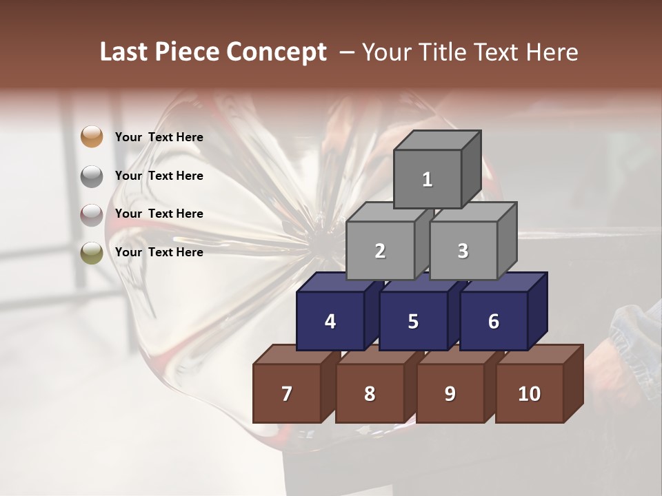 Glass Blower Forming A Piece Of Decorative Glass. (Murano, Italy) PowerPoint Template
