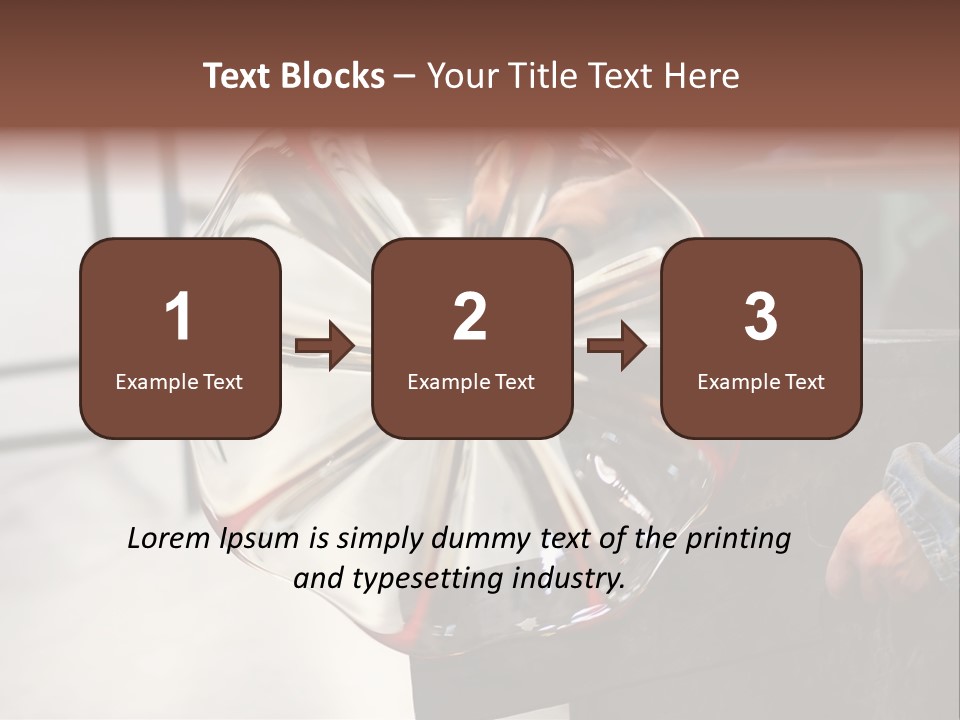 Glass Blower Forming A Piece Of Decorative Glass. (Murano, Italy) PowerPoint Template