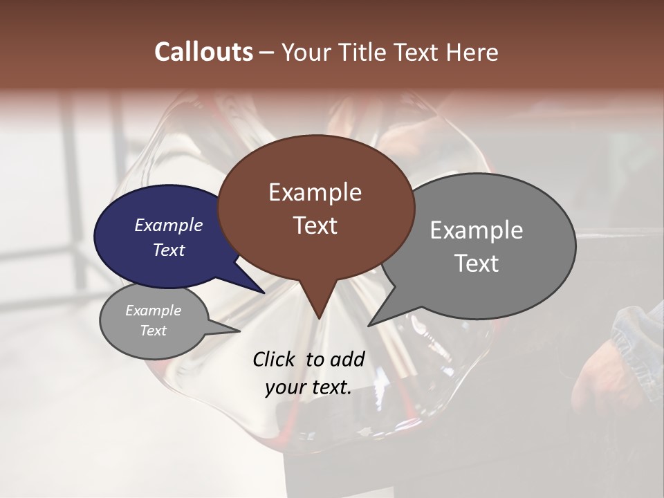 Glass Blower Forming A Piece Of Decorative Glass. (Murano, Italy) PowerPoint Template