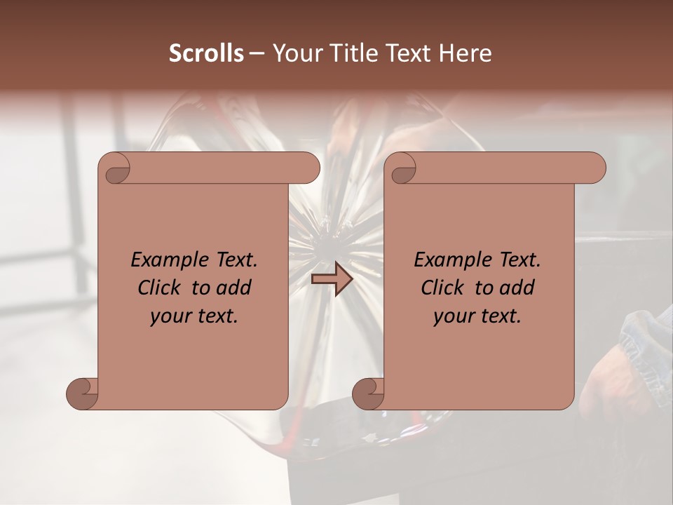 Glass Blower Forming A Piece Of Decorative Glass. (Murano, Italy) PowerPoint Template