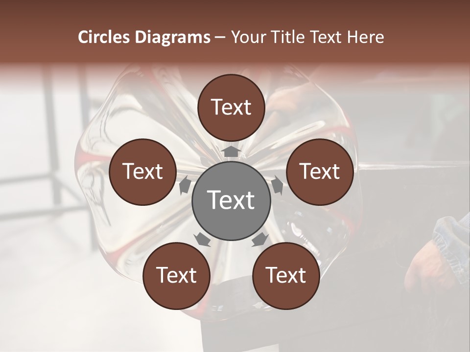 Glass Blower Forming A Piece Of Decorative Glass. (Murano, Italy) PowerPoint Template