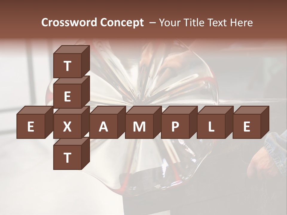 Glass Blower Forming A Piece Of Decorative Glass. (Murano, Italy) PowerPoint Template