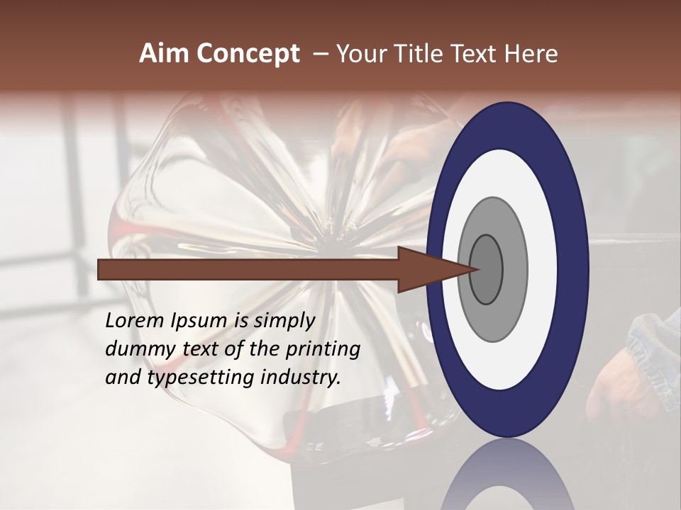 Glass Blower Forming A Piece Of Decorative Glass. (Murano, Italy) PowerPoint Template