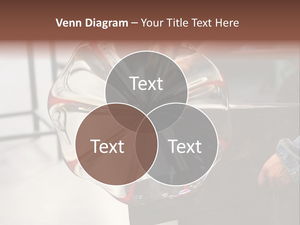 Glass Blower Forming A Piece Of Decorative Glass. (Murano, Italy) PowerPoint Template