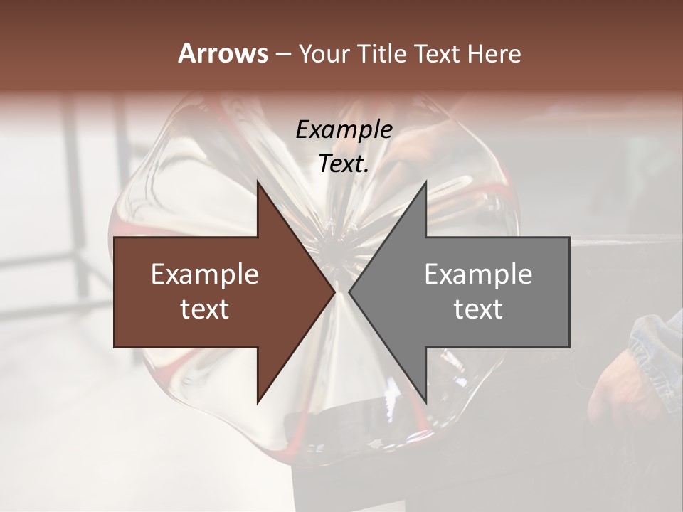 Glass Blower Forming A Piece Of Decorative Glass. (Murano, Italy) PowerPoint Template